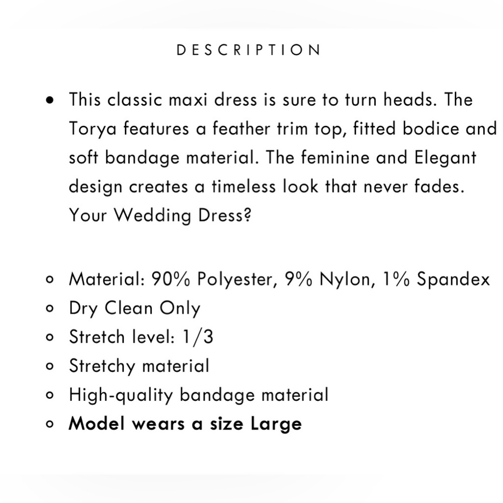 Feather Trim Maxi Bandage Dress - Picture 8 of 8